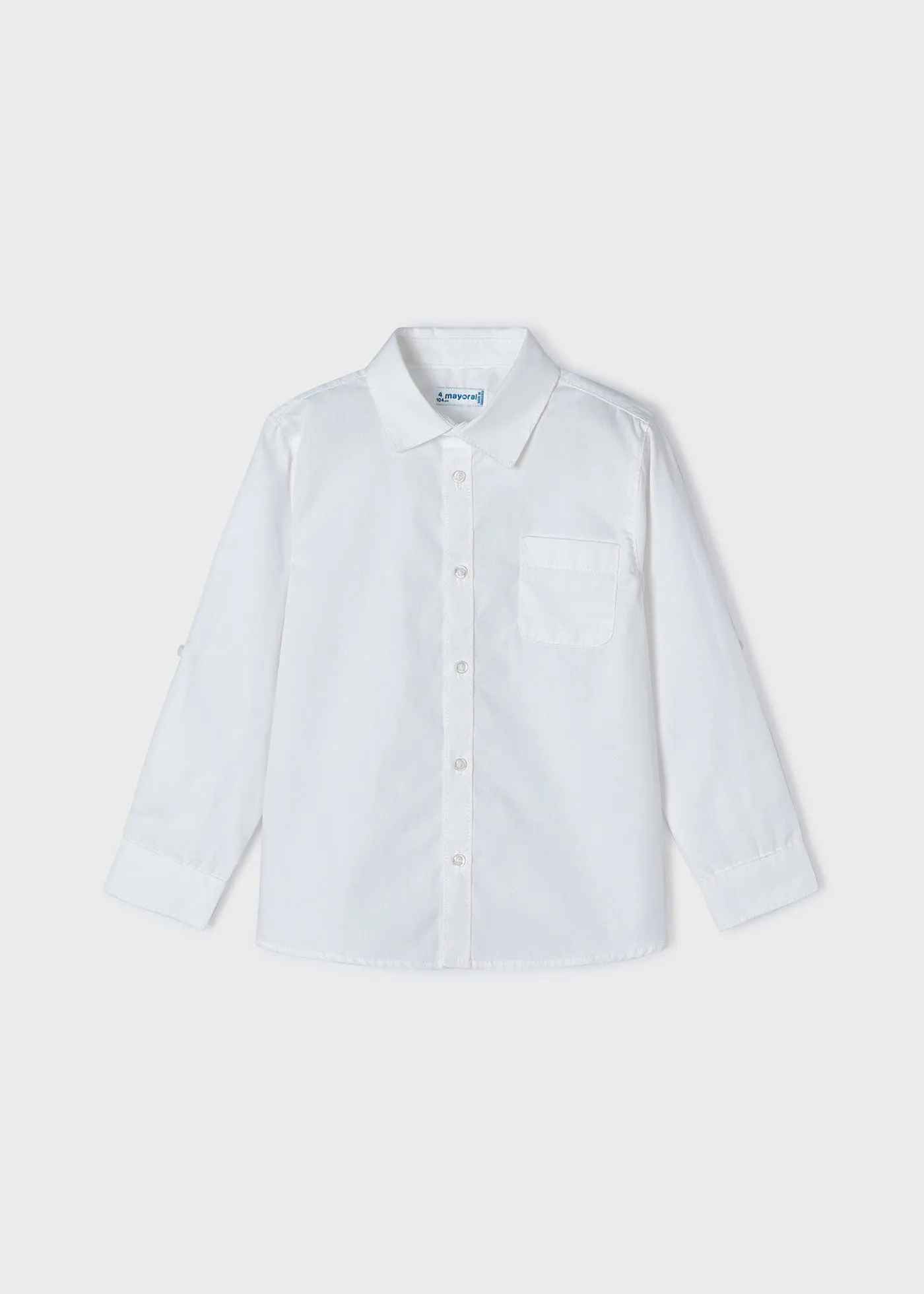 140 - Basic l/s shirt for boy - White