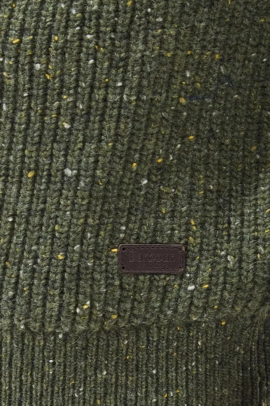 Barbour Jumper the Raisthorpe Crew neck in speckled Olive MKN1483OL51