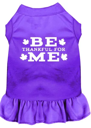 Be Thankful For Me Screen Print Dress Purple Med (12)