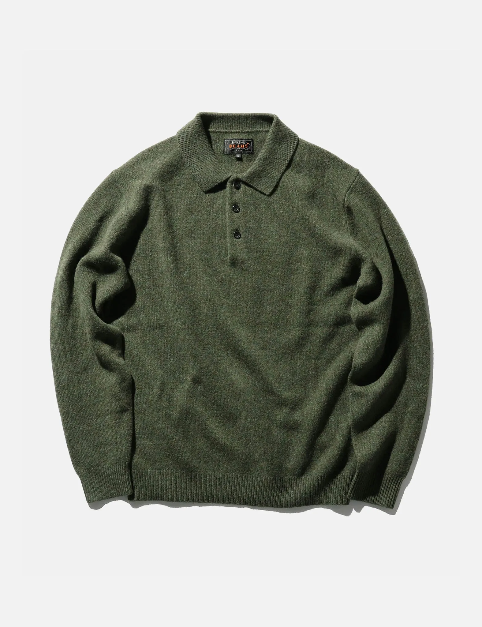 Green Beams Plus 9G Knit Polo - Mens Casual Wear