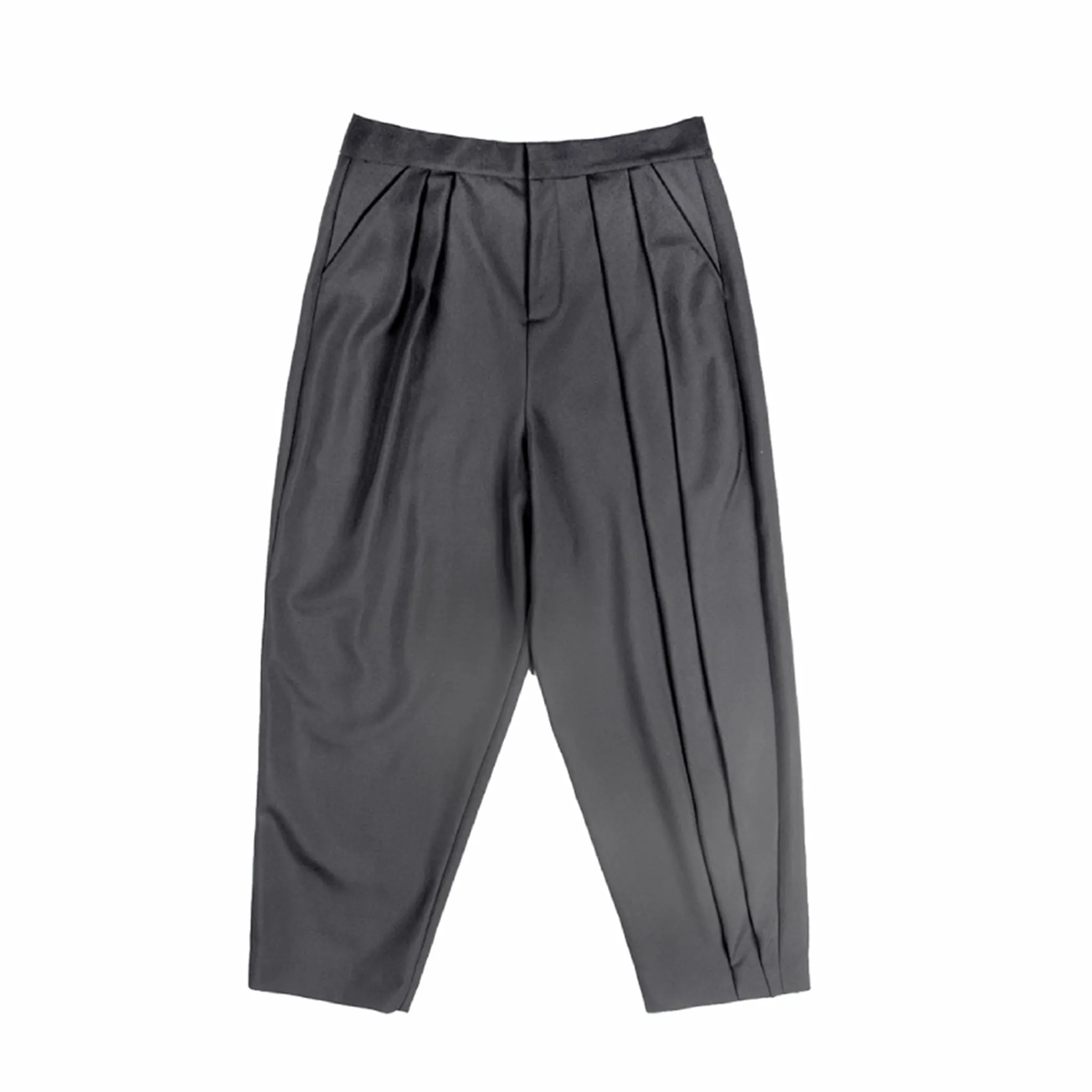 Black Harlem Style Pleated Suit Pants