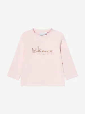 BOSS Baby Girls Long Sleeve T-Shirt in Pink