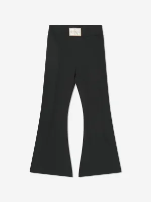 Calvin Klein Girls Flared Trousers in Black