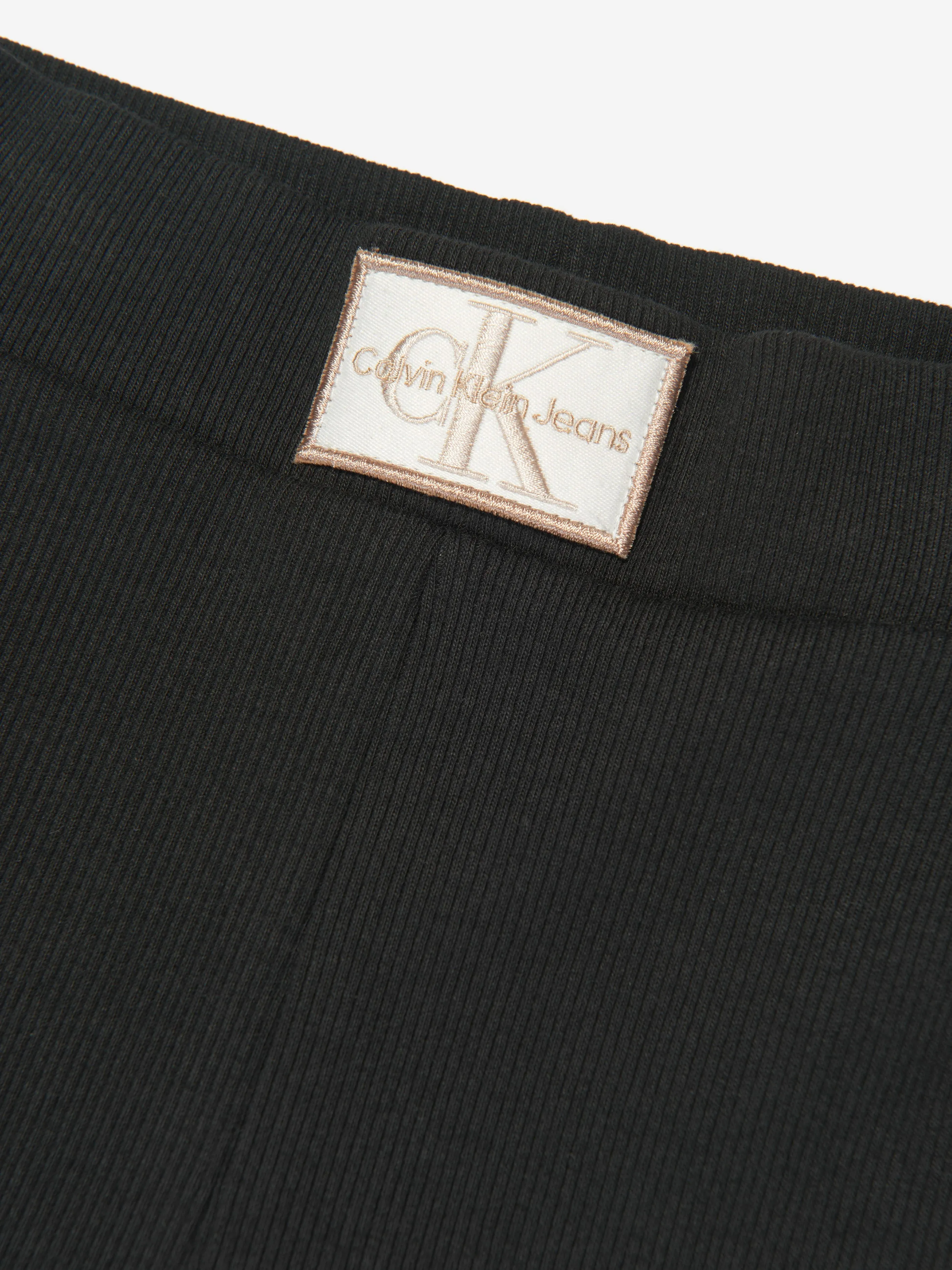 Calvin Klein Girls Flared Trousers in Black