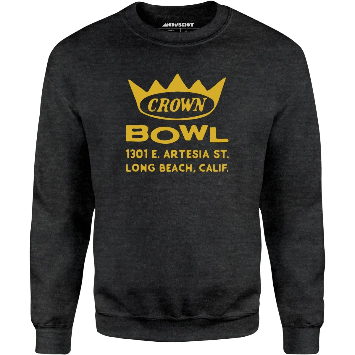 Crown Bowl - Long Beach, CA - Vintage Bowling Alley - Unisex Sweatshirt