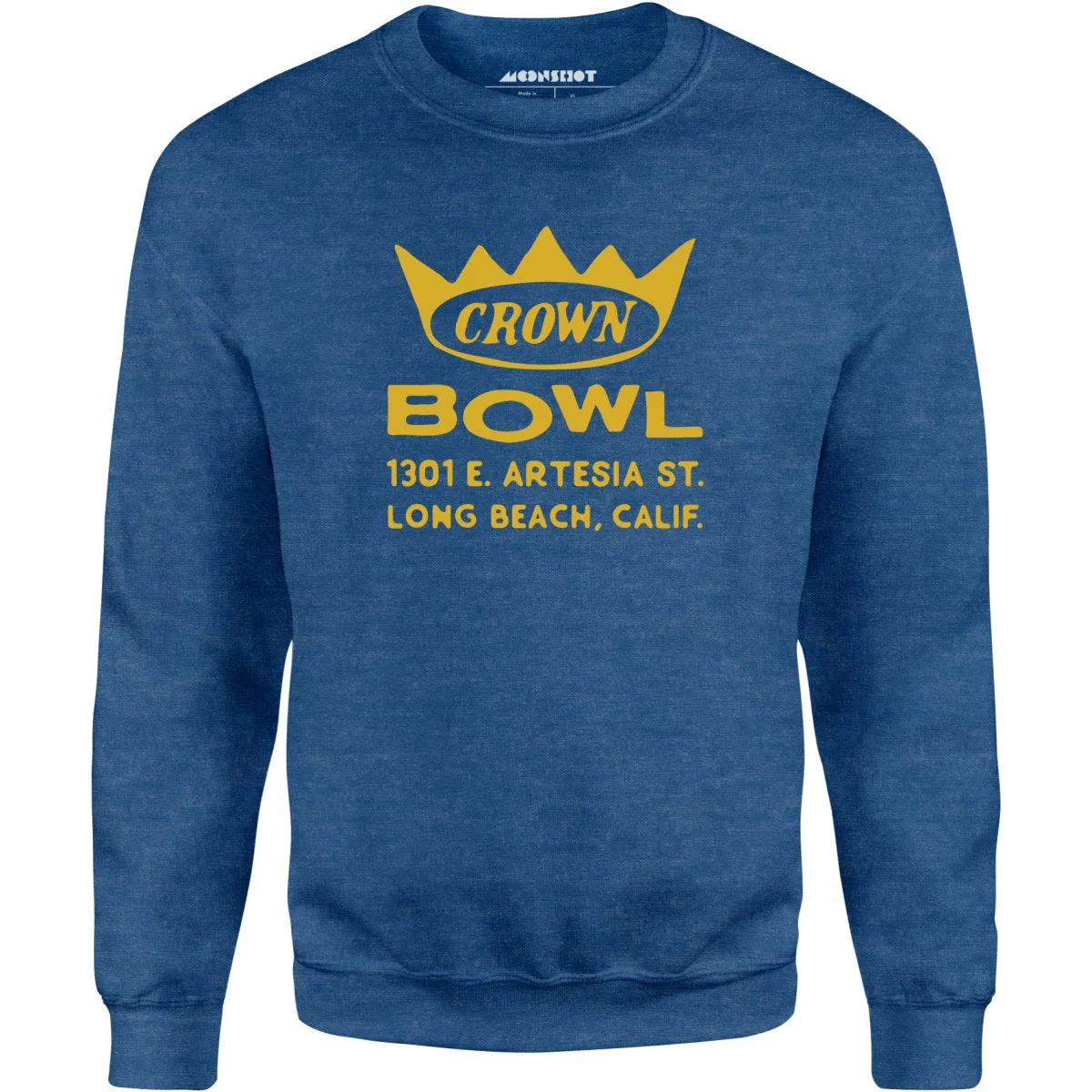 Crown Bowl - Long Beach, CA - Vintage Bowling Alley - Unisex Sweatshirt