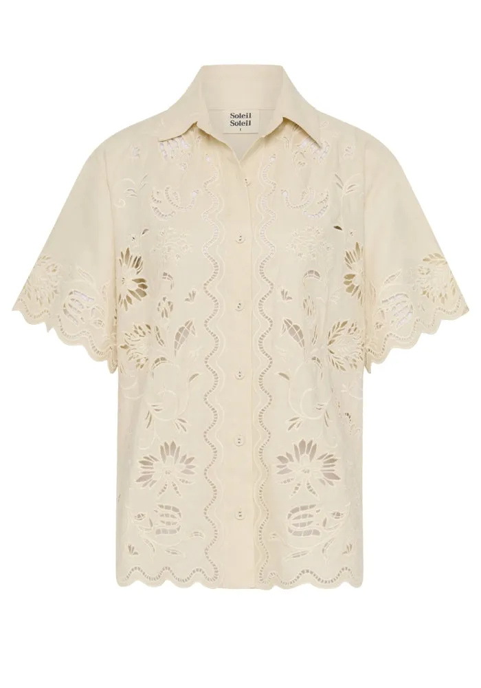 Darcy Shirt - Serpentine Broderie