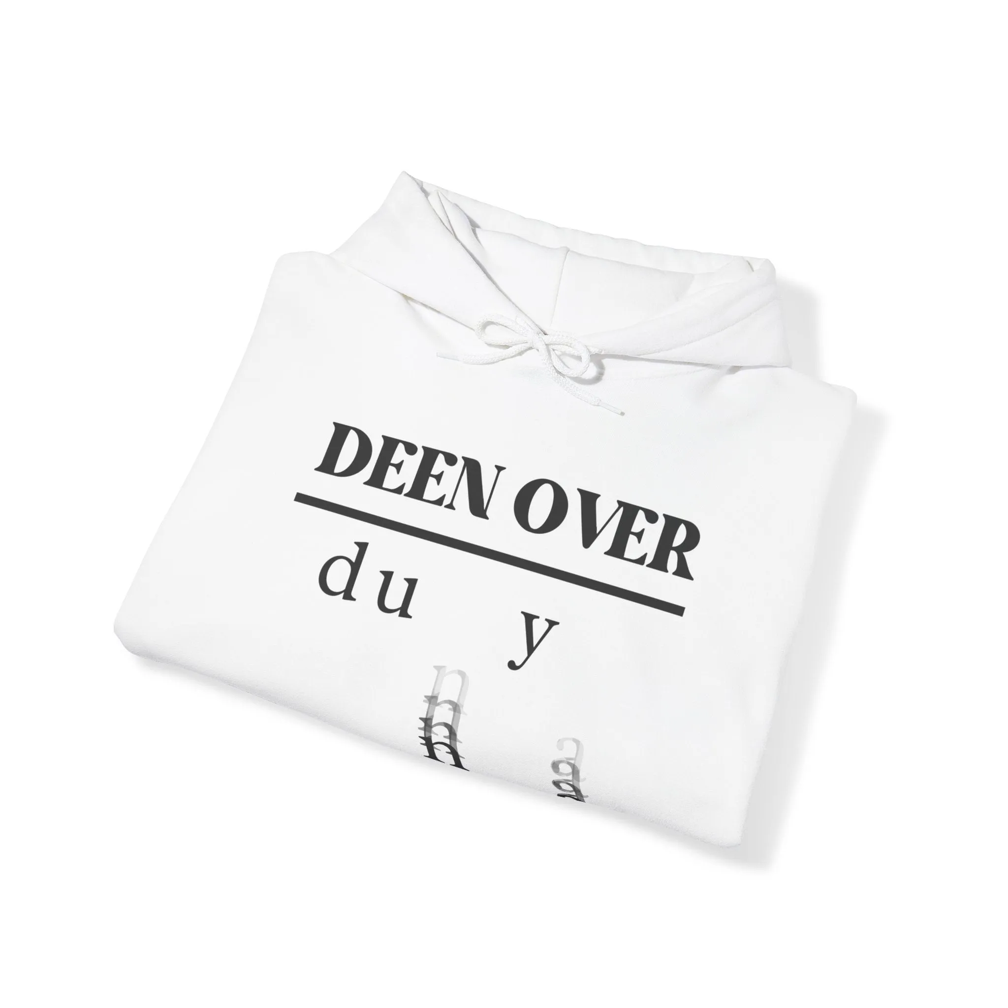 Deen over Dunya Unisex Heavy Blend Hooded Sweatshirt White