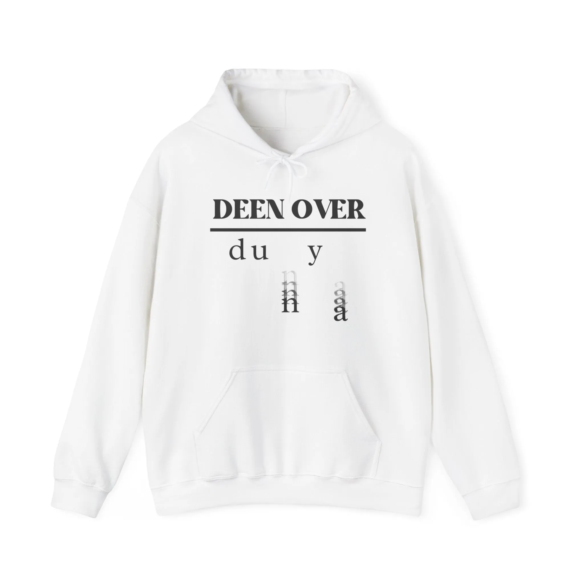 Deen over Dunya Unisex Heavy Blend Hooded Sweatshirt White