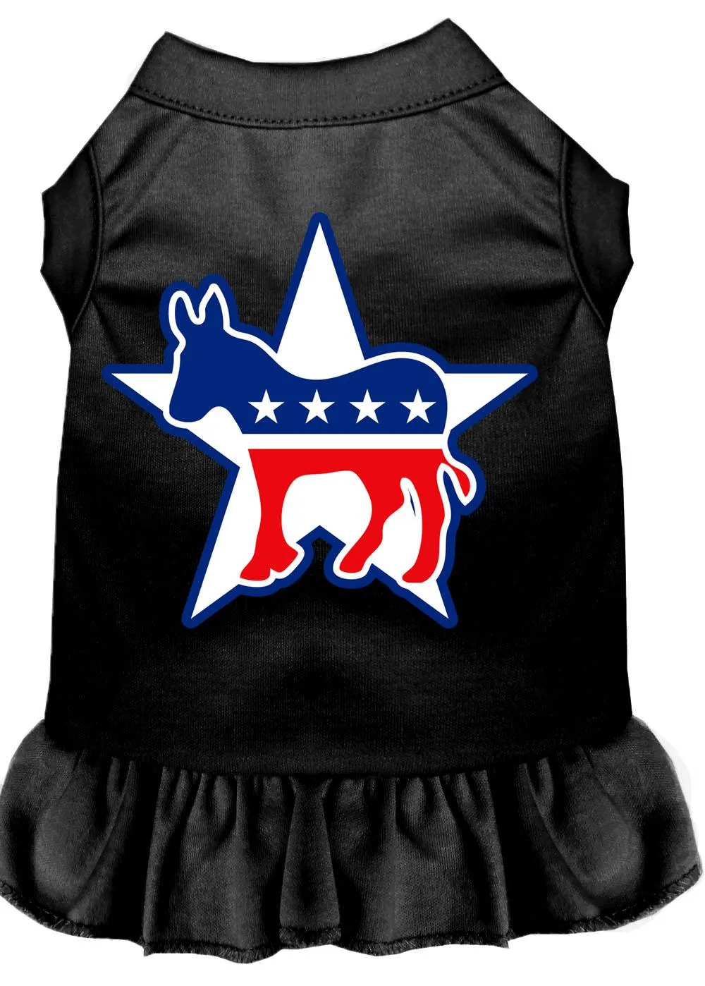 Democrat Screen Print Dress Black Xl (16)