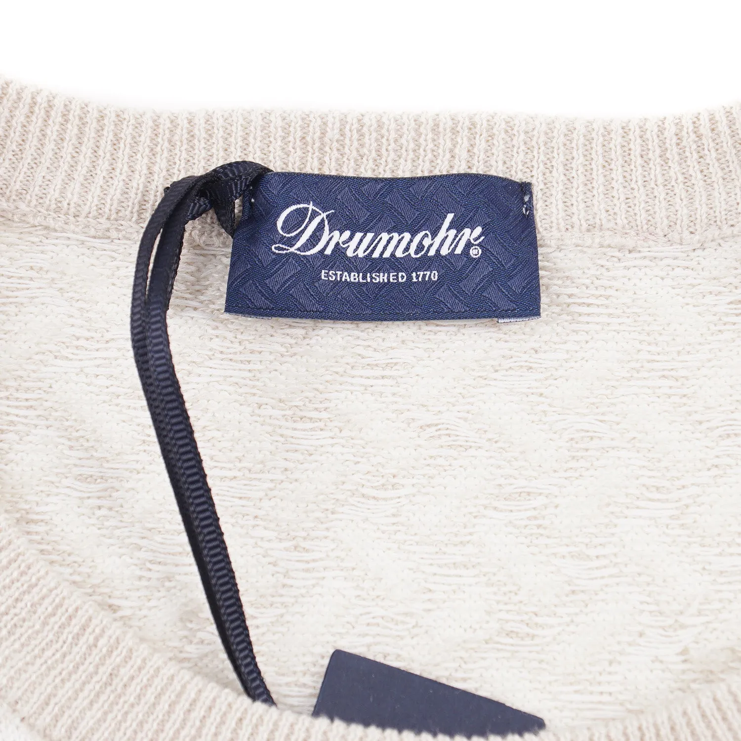 Drumohr 'Biscottino' Cotton and Linen Sweater