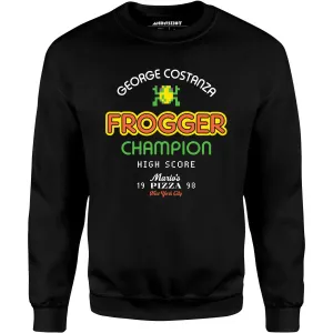 George Costanza Frogger Champion - Mario's Pizza - Unisex Sweatshirt