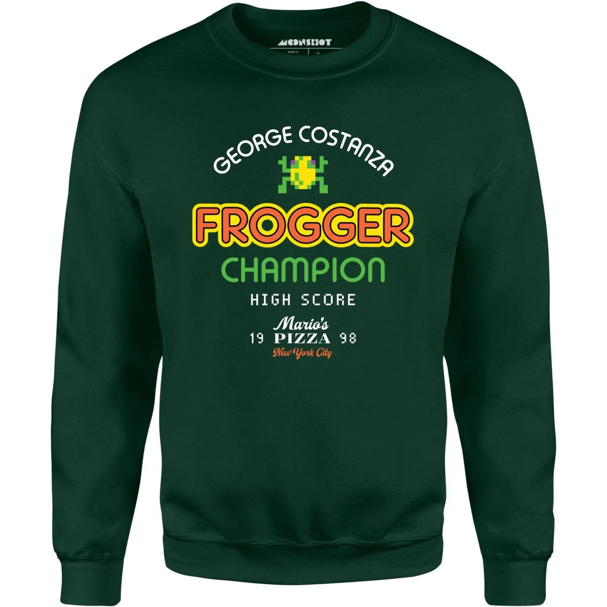 George Costanza Frogger Champion - Mario's Pizza - Unisex Sweatshirt