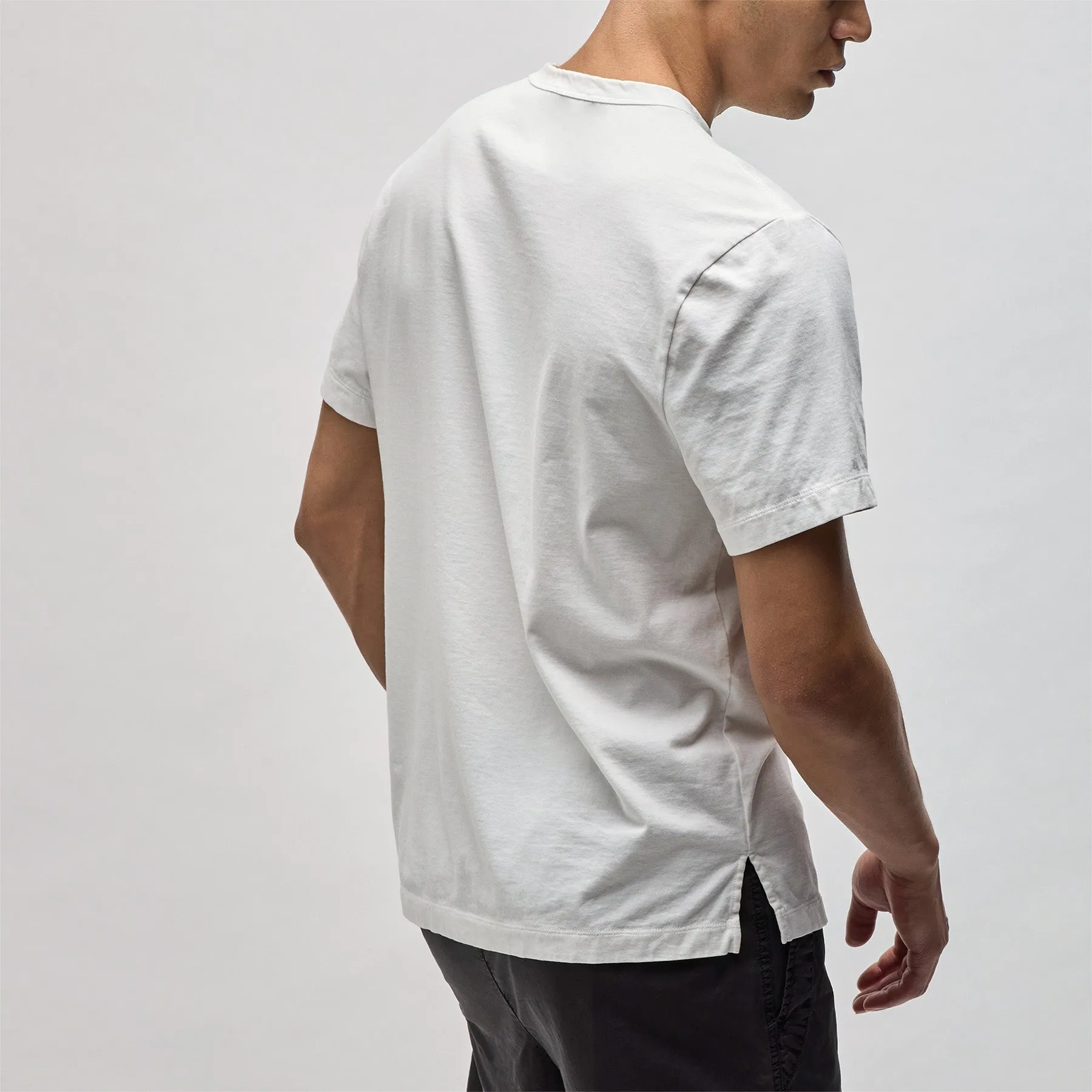 Heavy Luxe Jersey Crew - White