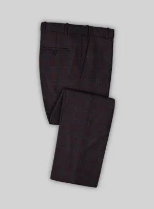 Italian Ernesto Check Tweed Pants