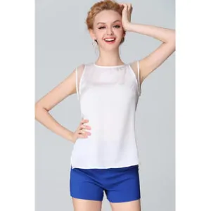 Ketty More Women Solid Colored Elegant Sleeveless Lightweight Soft Breathable Summer Top-KMWSB718