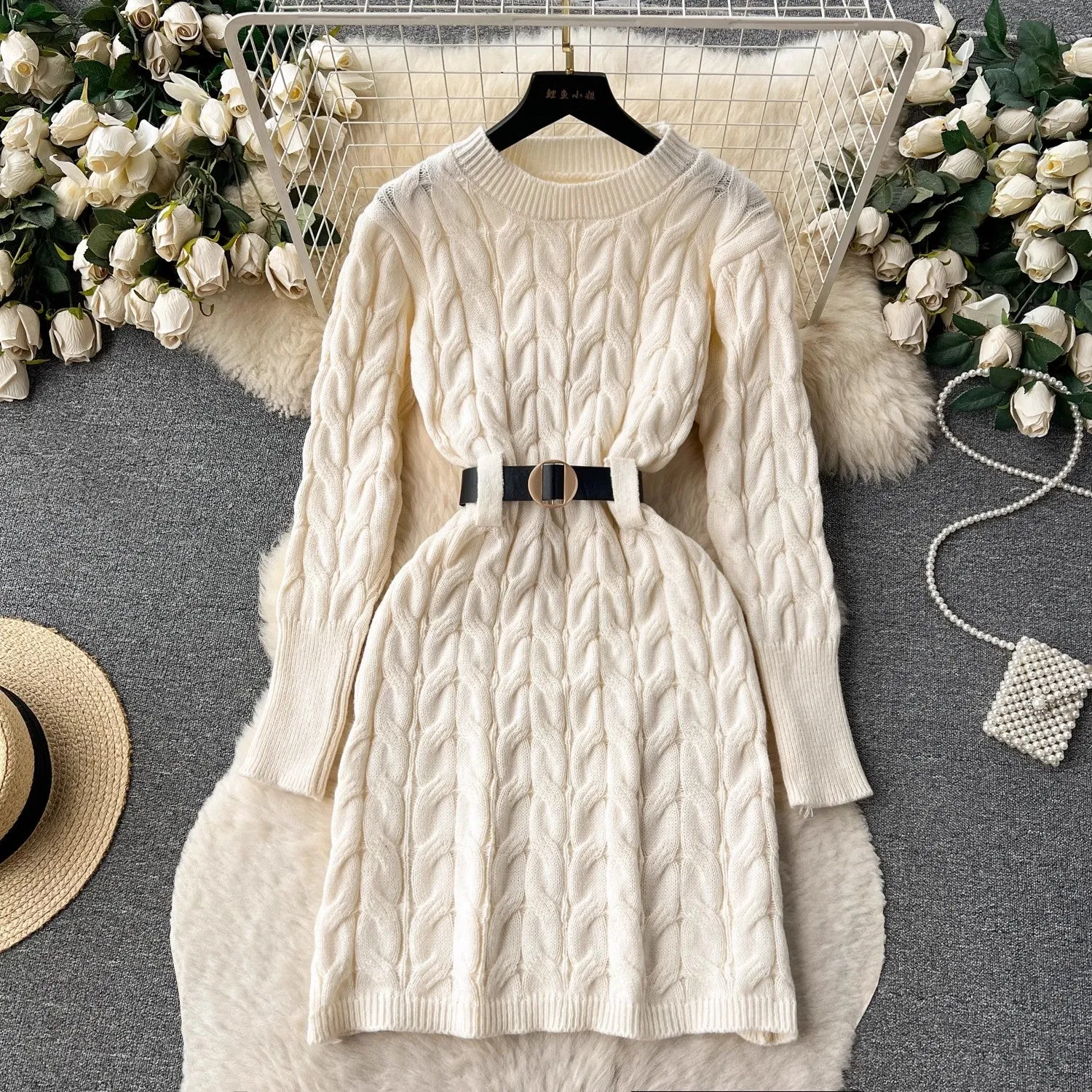 knitted dress for women     S4593