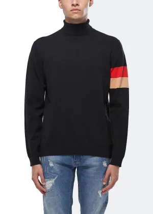 Konus Men's Fully Fashioned Turtle Neck in Black