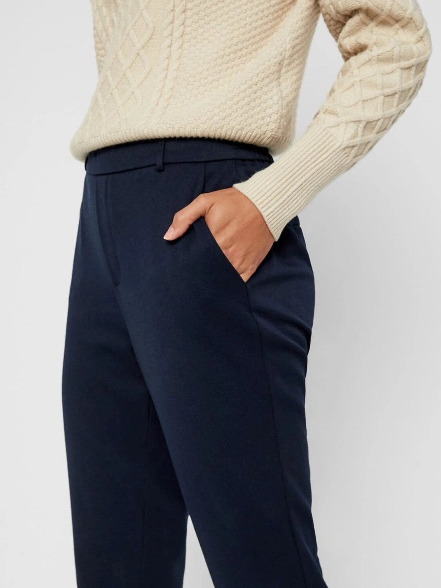 Maya Trousers (wide model) - Navy