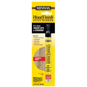 Minwax Wood Finish Semi-Transparent Classic Gray Touch-Up and Stain Marker 0.33 oz