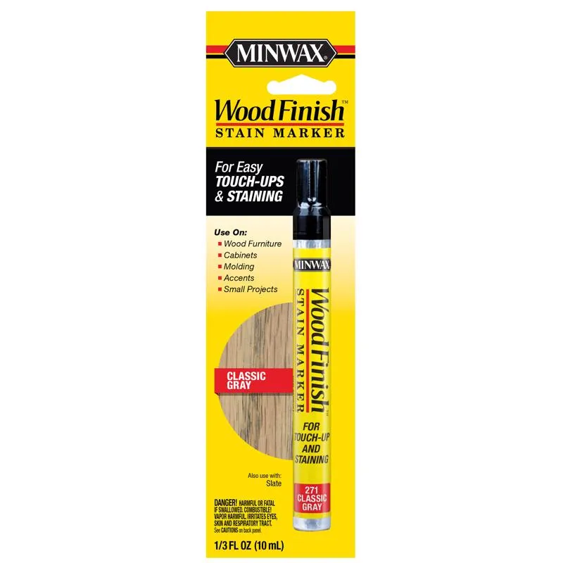 Minwax Wood Finish Semi-Transparent Classic Gray Touch-Up and Stain Marker 0.33 oz