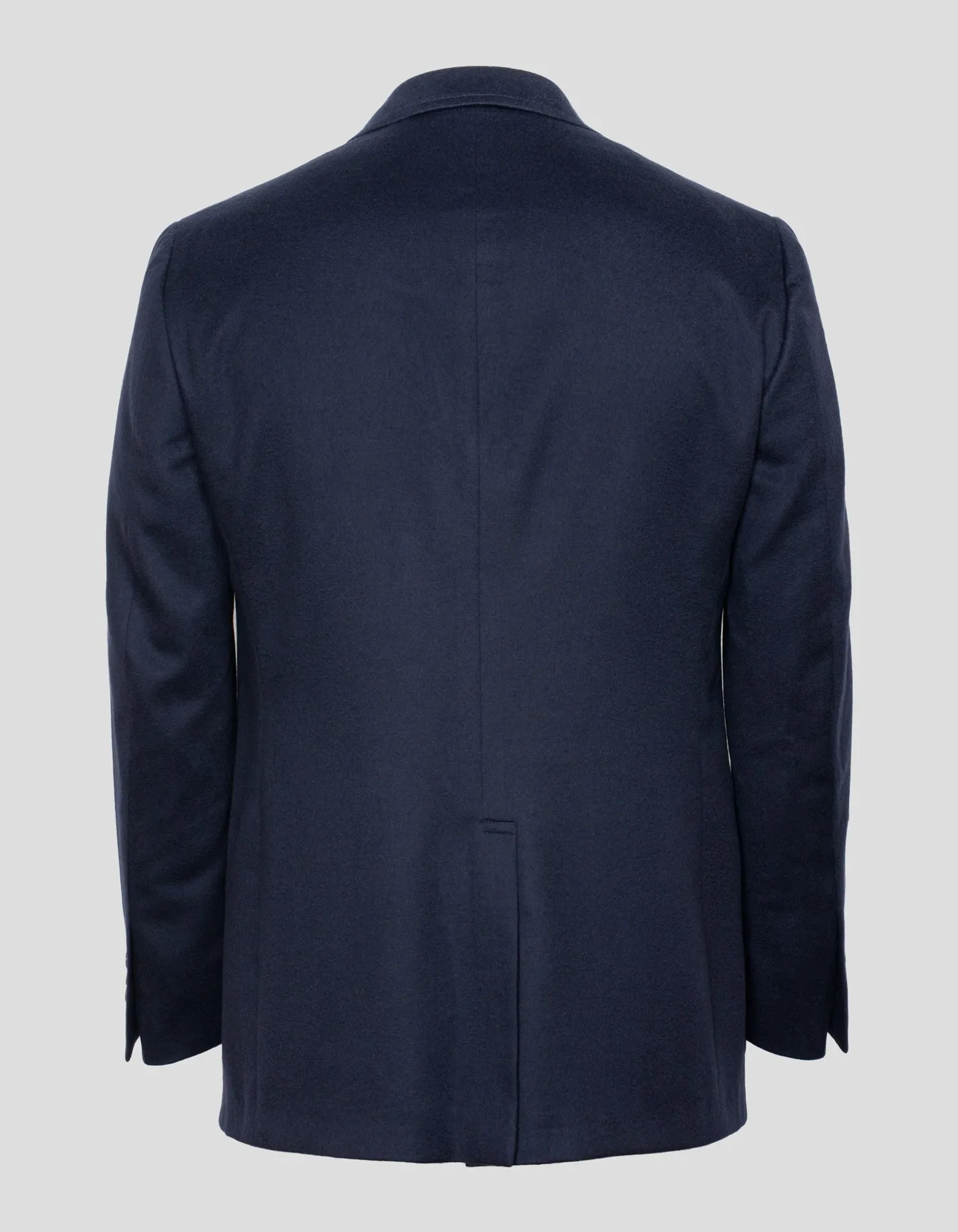 NAVY CASHMERE 3-BUTTON SACK BLAZER