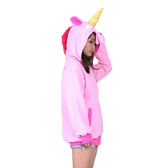 Novelty Unicorn Hooded Jacket