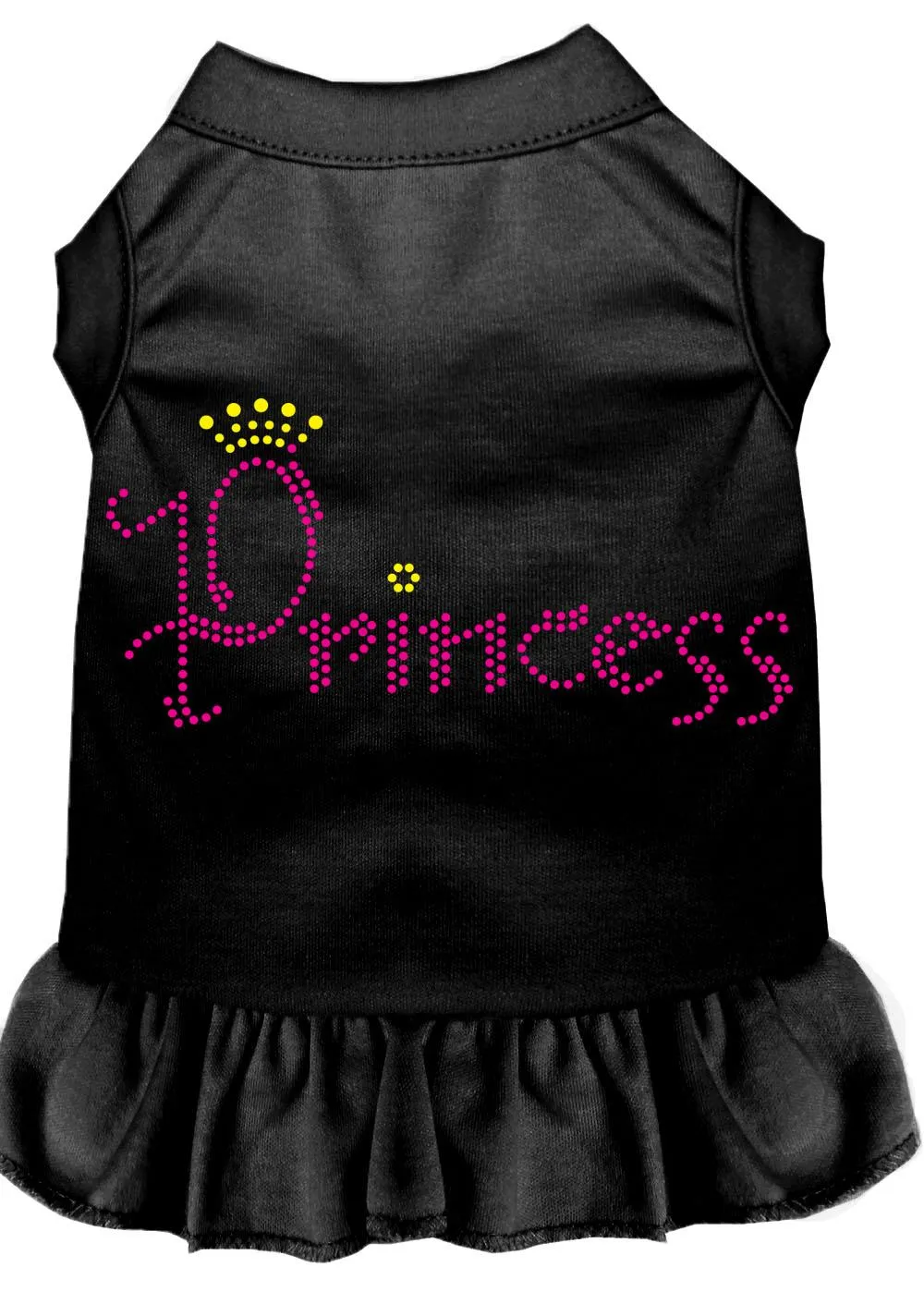 Princess Rhinestone Dress Black 4x (22)