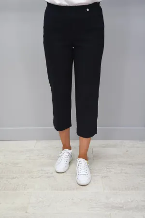 Robell Marie Navy Cropped Trousers - 51576 5499 69