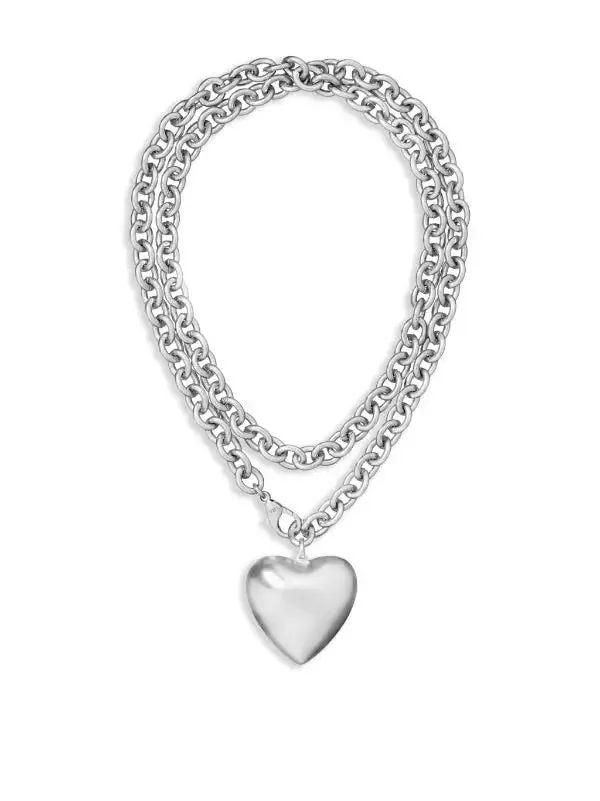 ROXANNE ASSOULIN THE PUFFY HEART PENDANT IN SILVER