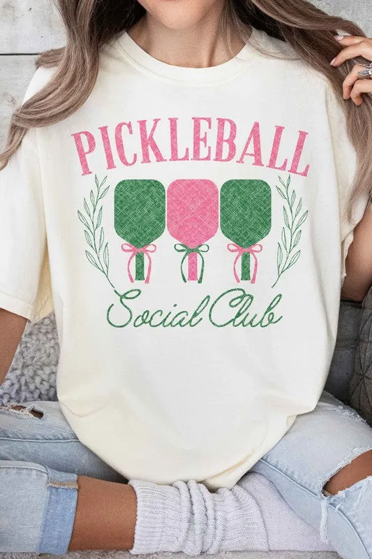 SASSY "PICKLEBALL SOCIAL CLUB" GRAPHIC TEE