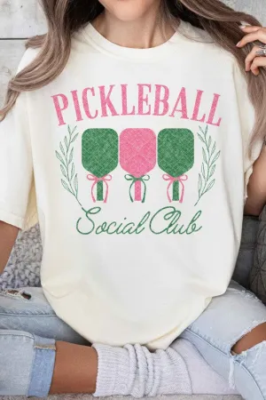 SASSY "PICKLEBALL SOCIAL CLUB" GRAPHIC TEE