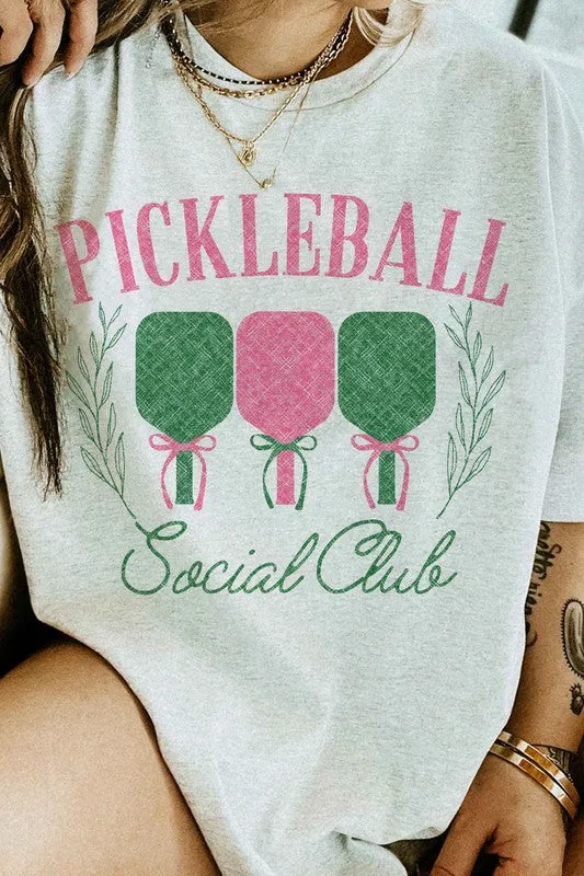 SASSY "PICKLEBALL SOCIAL CLUB" GRAPHIC TEE