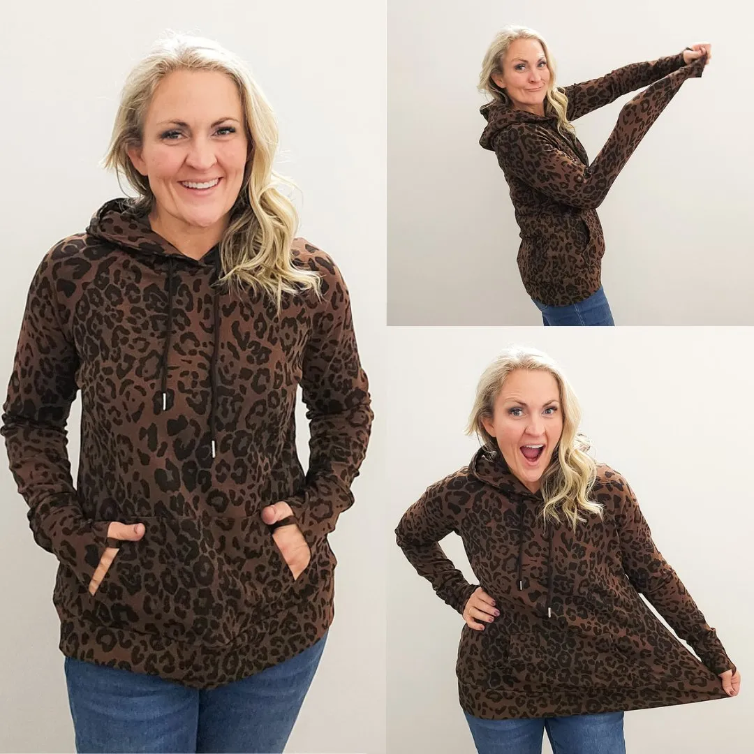 Savannah Leopard Print Pullover