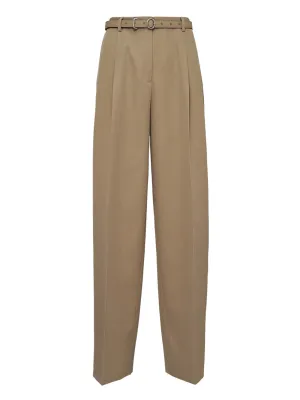 Sharp Wool Gabardine LongÂ Pants