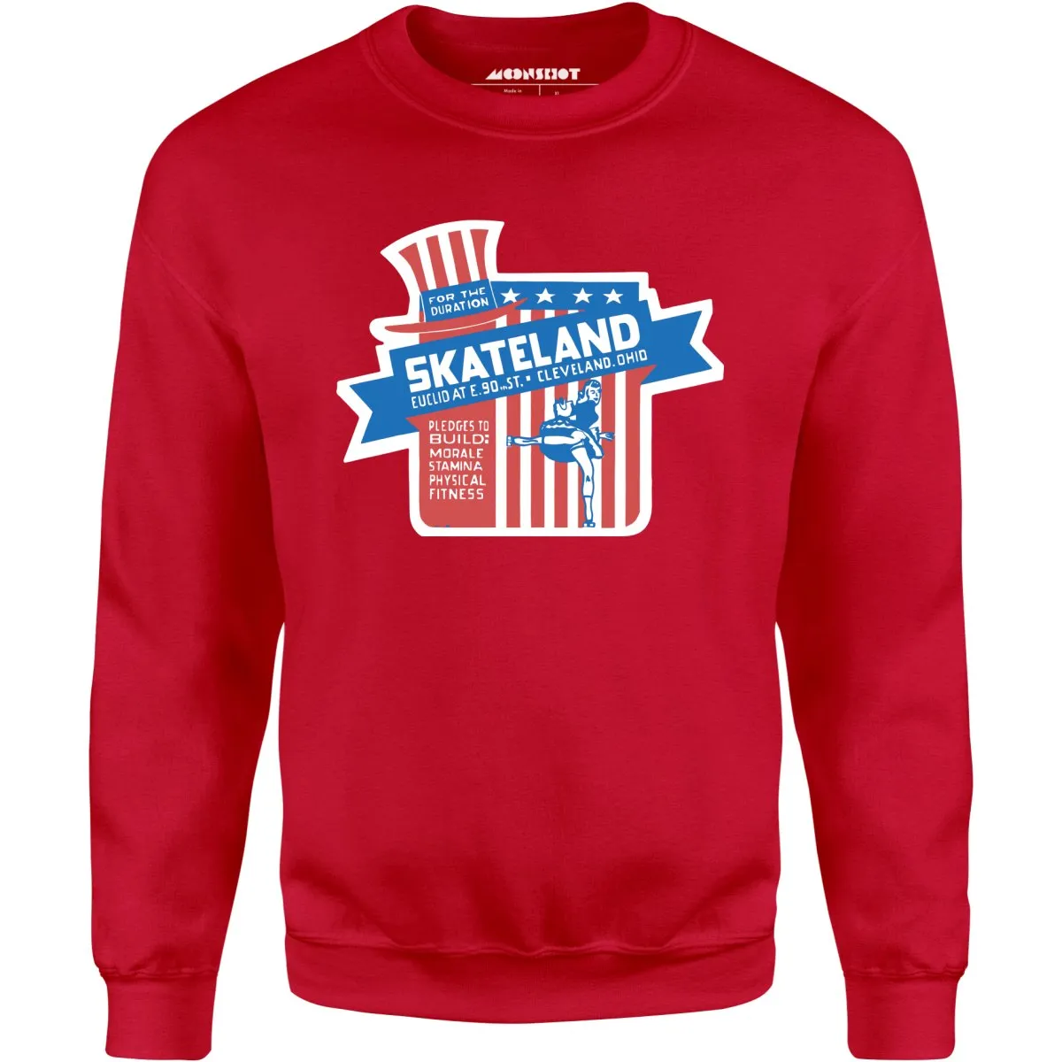 Skateland - Cleveland, OH - Vintage Roller Rink - Unisex Sweatshirt