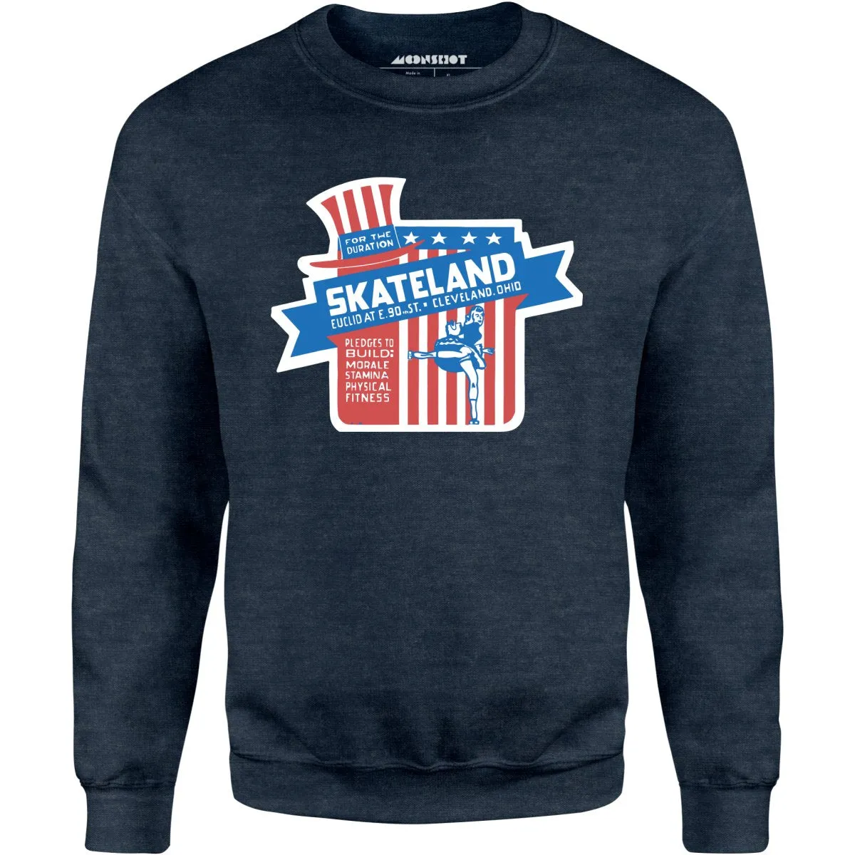 Skateland - Cleveland, OH - Vintage Roller Rink - Unisex Sweatshirt