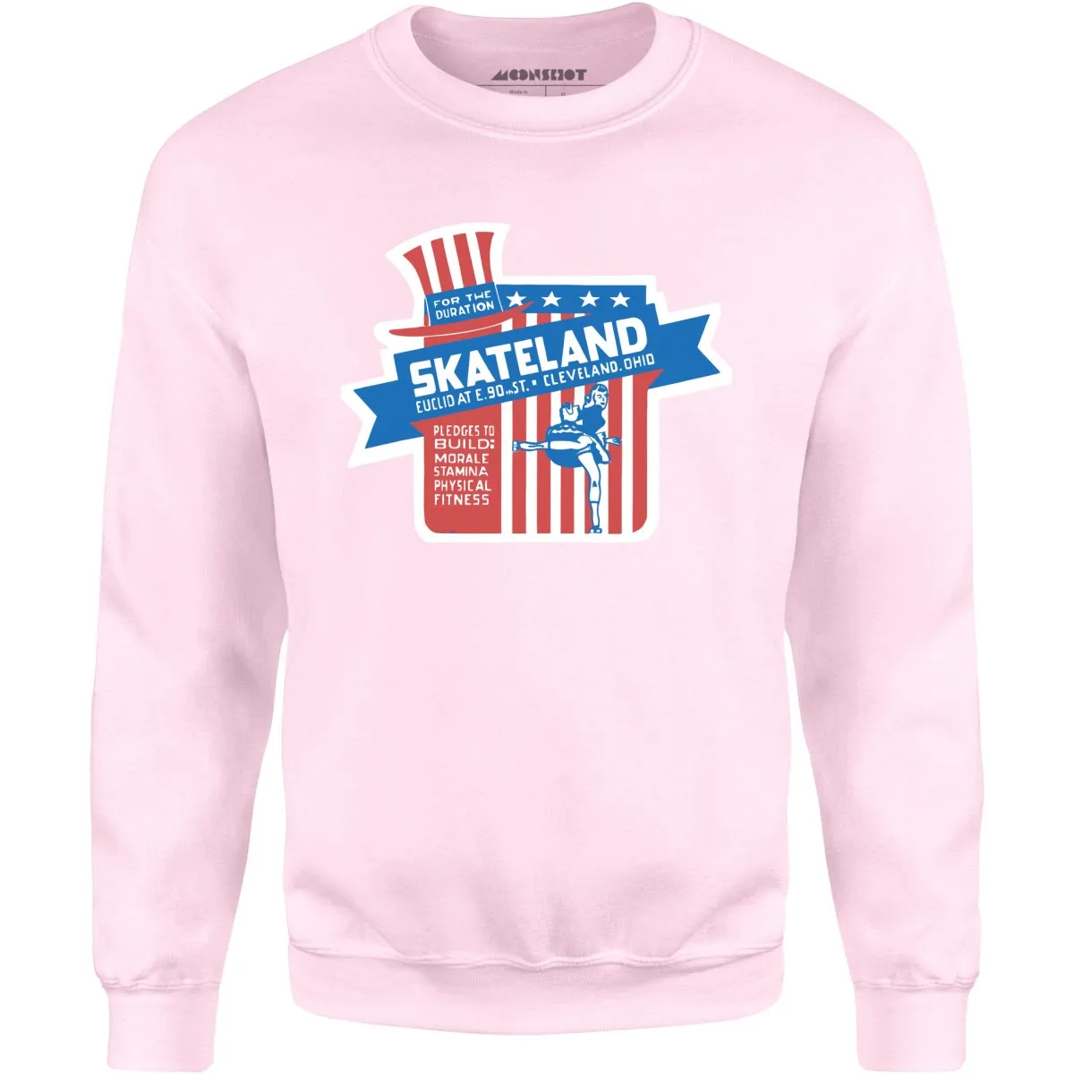 Skateland - Cleveland, OH - Vintage Roller Rink - Unisex Sweatshirt