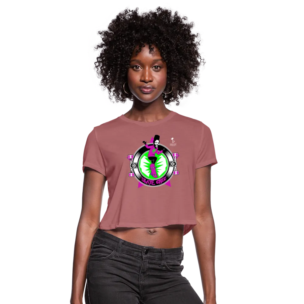 Skater Chic - Women's Cropped T-Shirt