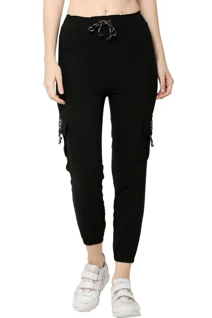 Trendy Stylish Polyester Blend Trousers for Girls