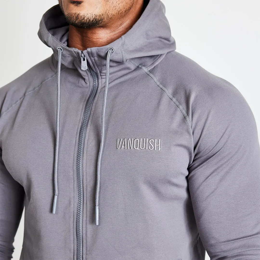 Vanquish Eclipse V2 Grey Full Zip Front Hoodie