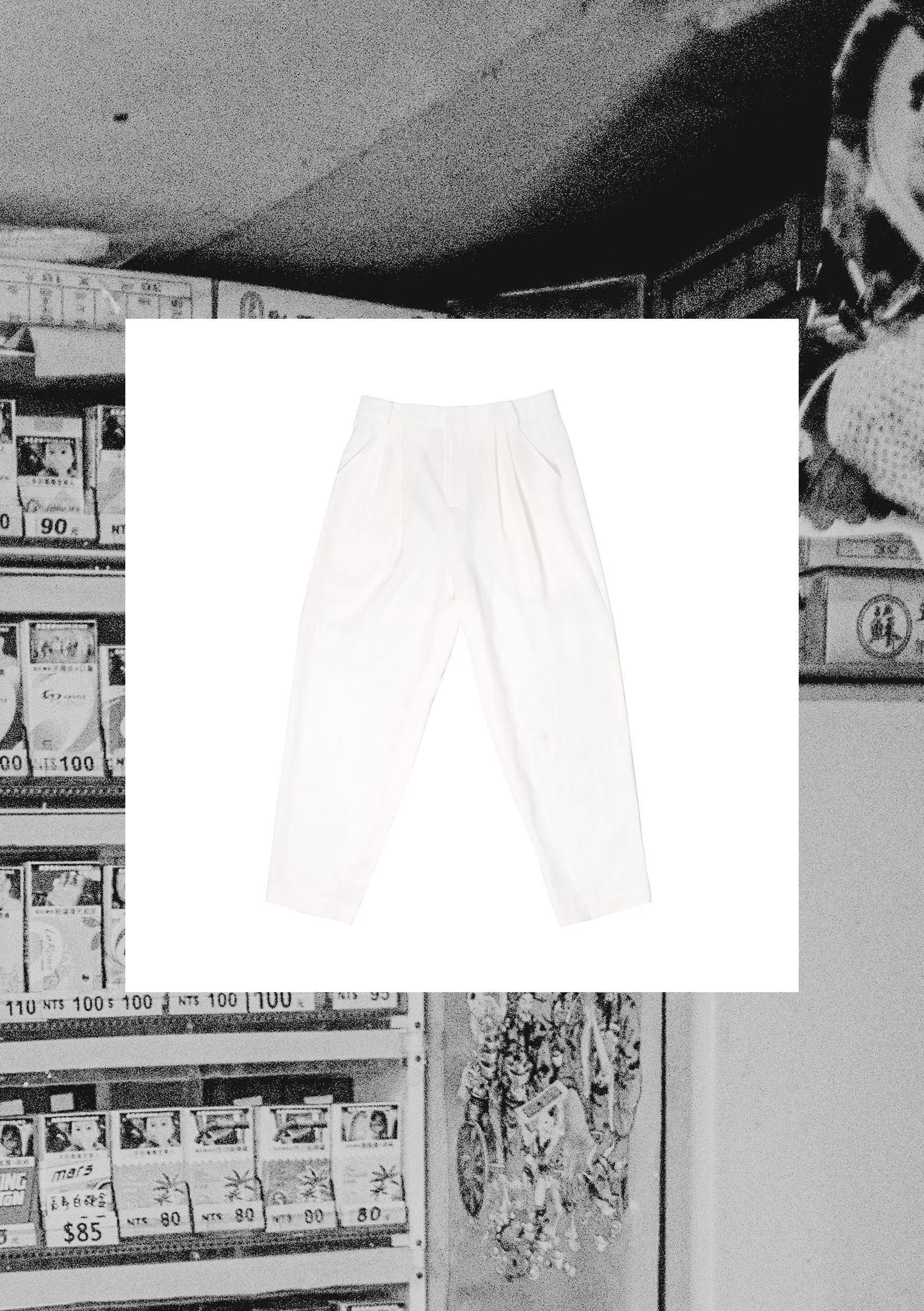 White Harlem Style Suit Pants