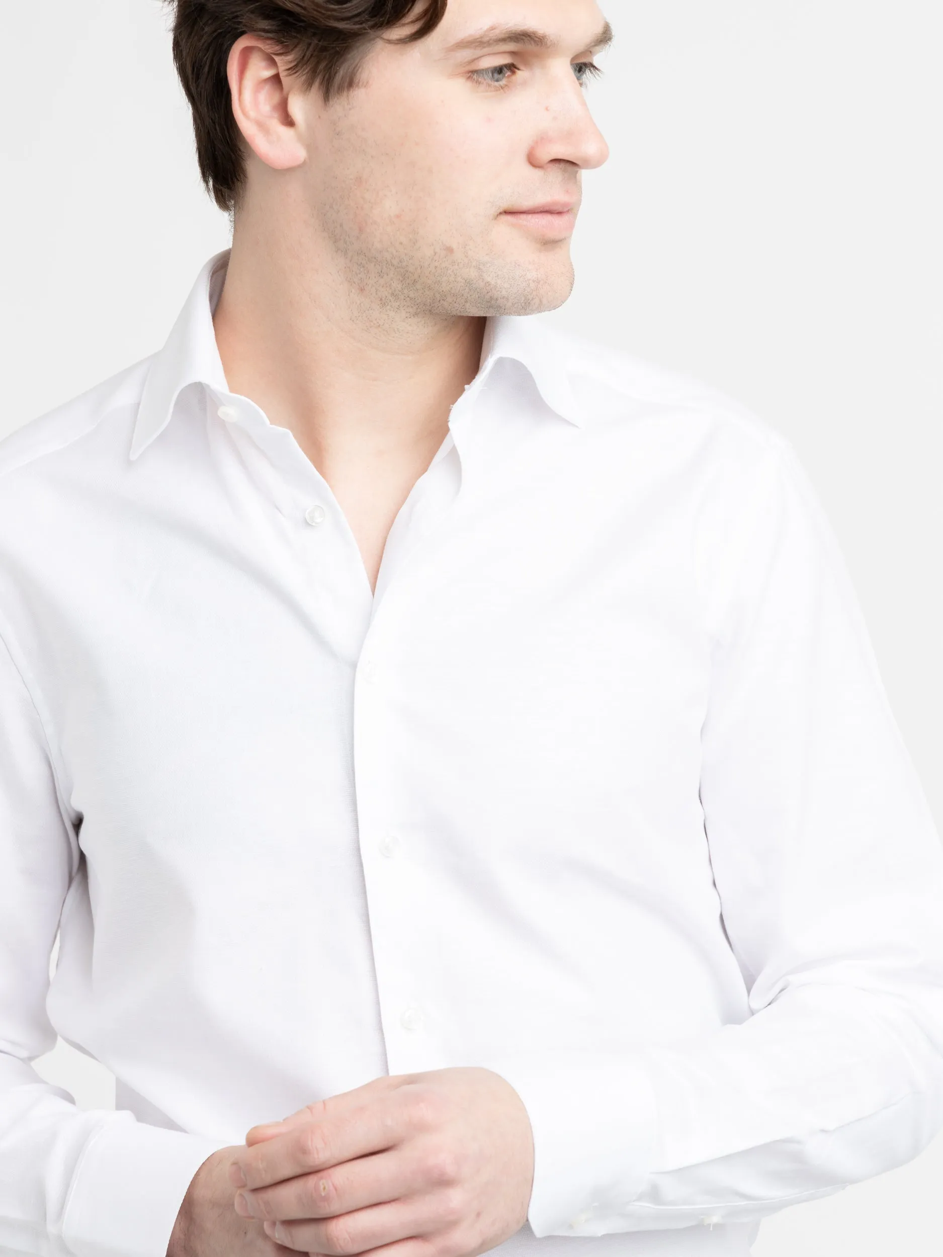 White Stretch Dress Shirt