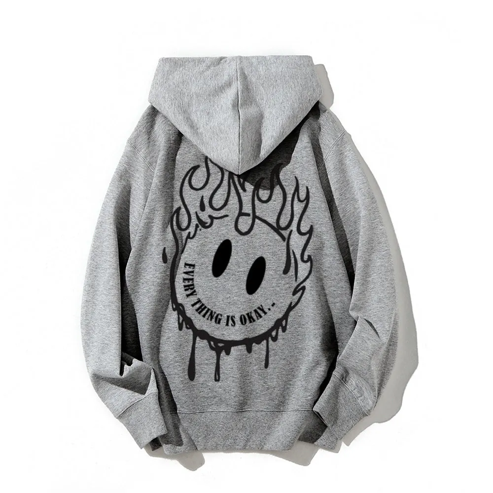 Women EVERYTHING IS OKAY Graphic Hoodies