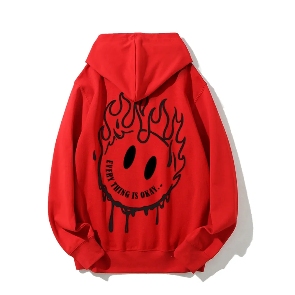 Women EVERYTHING IS OKAY Graphic Hoodies