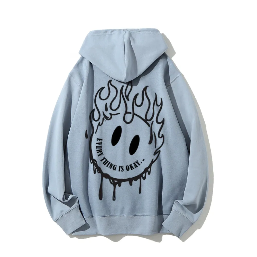 Women EVERYTHING IS OKAY Graphic Hoodies