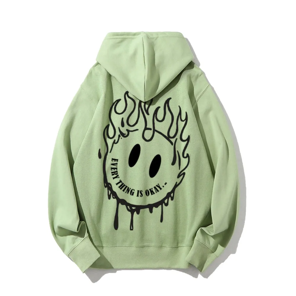 Women EVERYTHING IS OKAY Graphic Hoodies