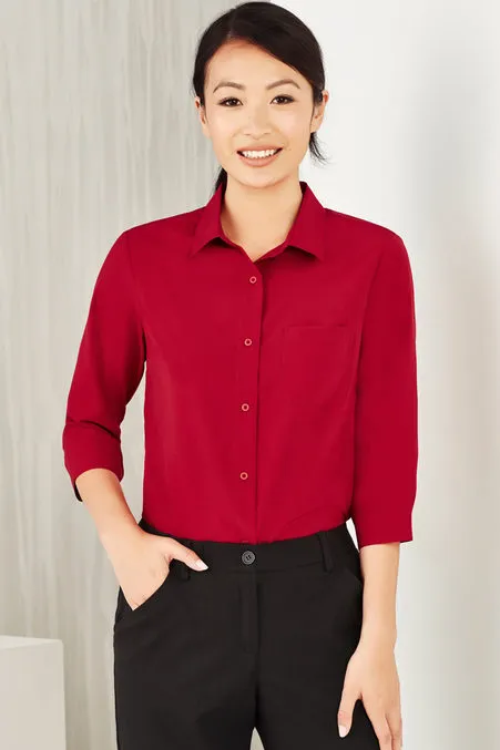 Womens Easy Stretch 3/4 Sleeve Shirt CS951LT